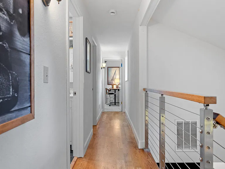 Upstairs hallway to Hall bath and Bedroom 2 & 3