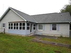 rear of home