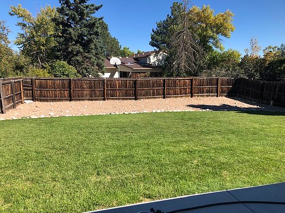Backyard - A lot of rock has been added to this property making less grass to maintain.