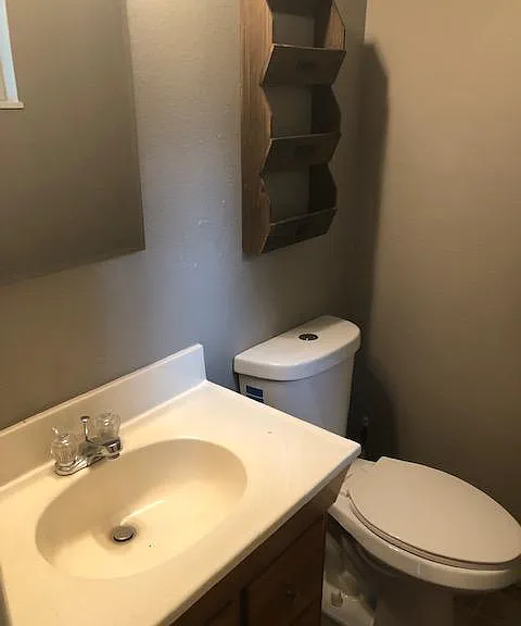 1/2 bathroom in master bedroom