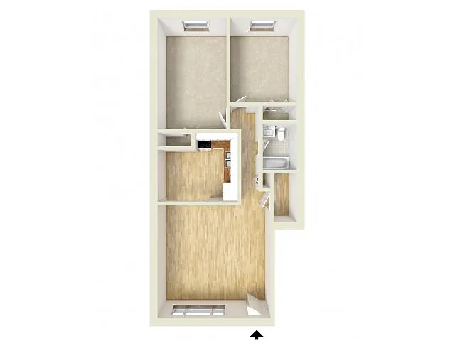 Floor plan Two Bedroom