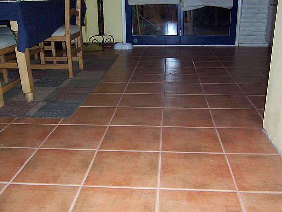 Tile throughout