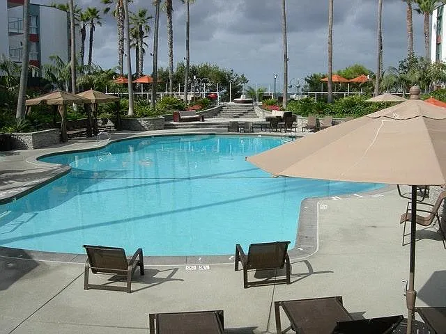 One of two resort pools.