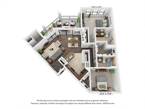 Floor plan B3