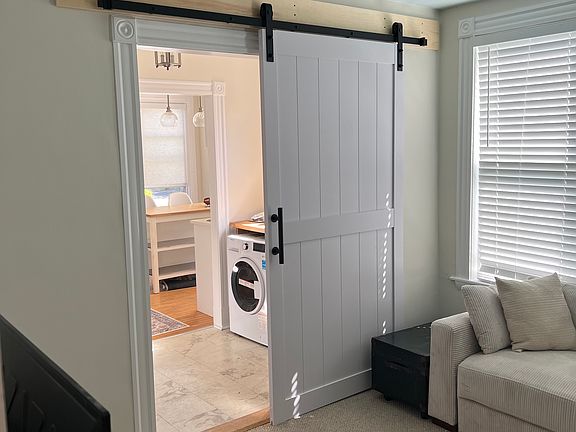 Sliding barn door - back living room
