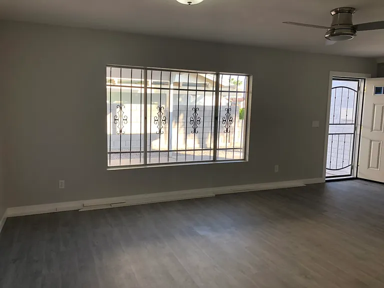 Window facing the carport