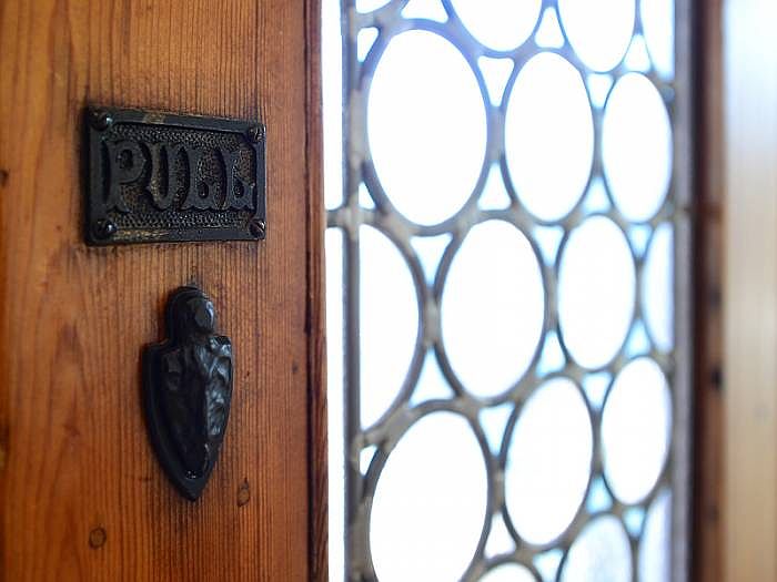 Leaded Glass Door