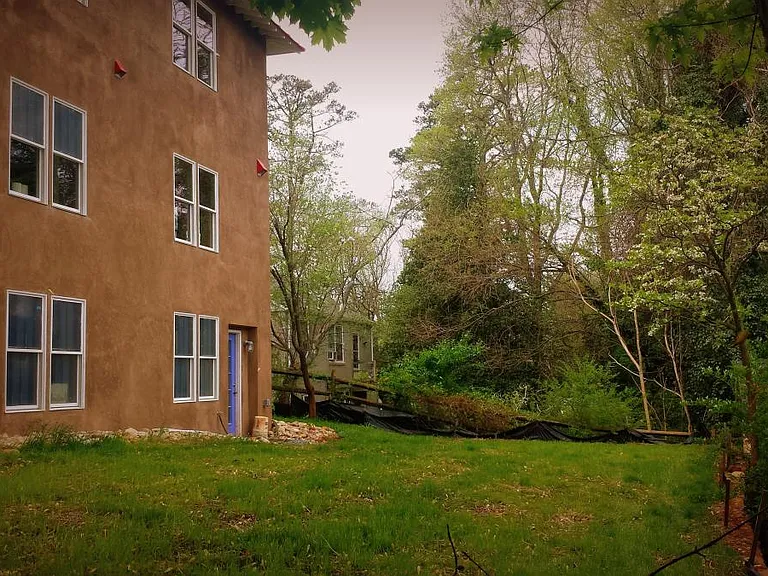 Deep back yard
