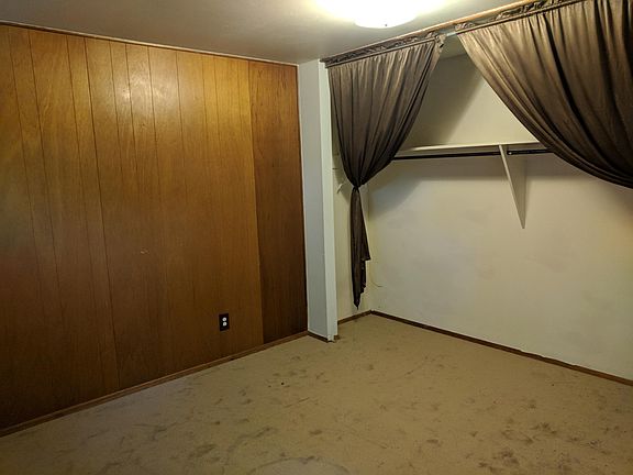 bedroom with large closet