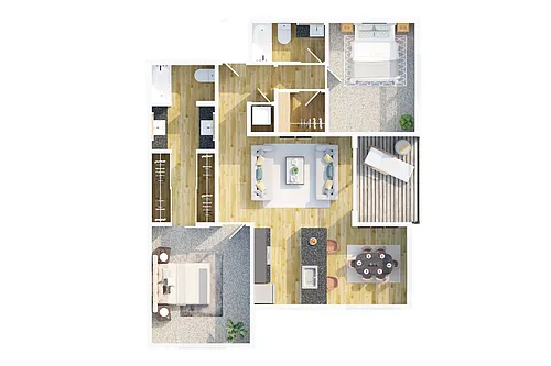 Floor plan 2X2 C
