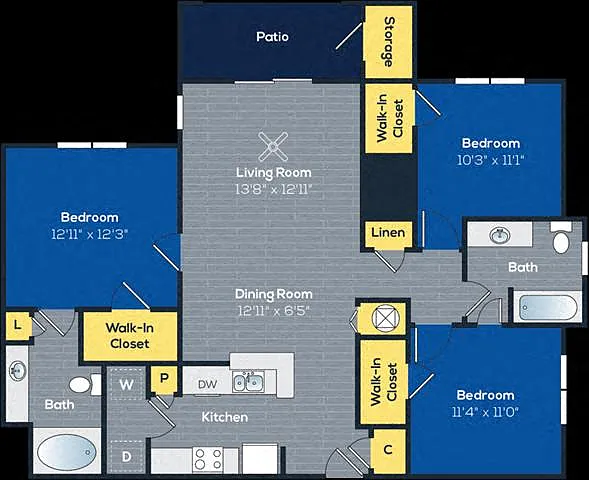 Floor plan Smithgall