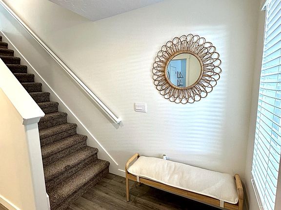 Spacious entry way allows for bench/seating/shoe storage