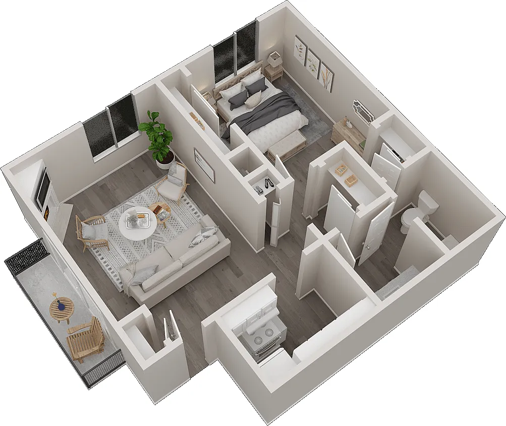 Floor plan 1X1