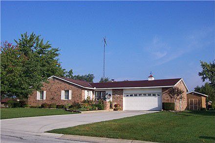 Lushly landscaped corner lot