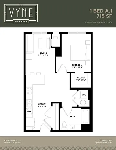Final - Vyne On Haven - Floor Plans - 1 BED A.1 Final - Vyne On Haven - Floor Plans - 1 BED A.1