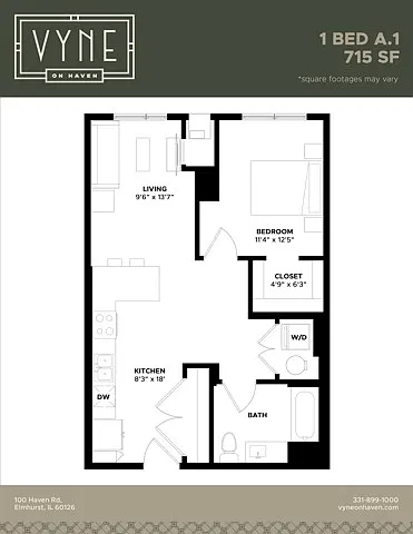 Floor plan 1 BED - A.1