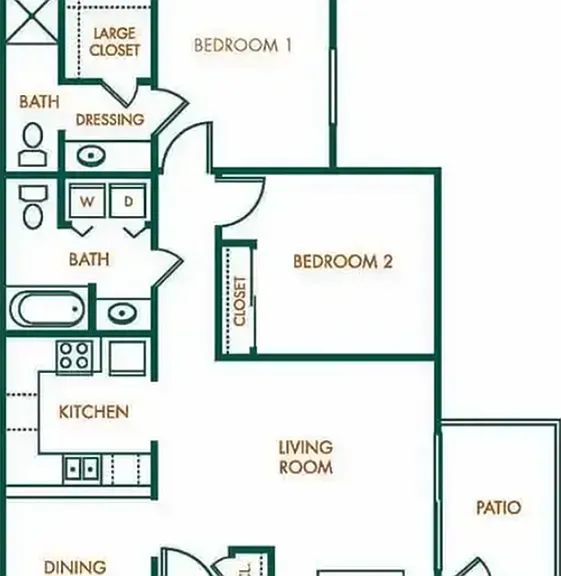 2x2 floorplan 2x2 floorplan