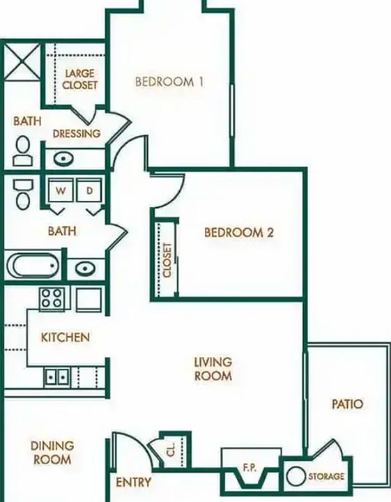 2x2 floorplan 2x2 floorplan