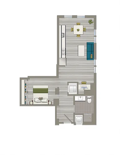 Floor plan Flat-K