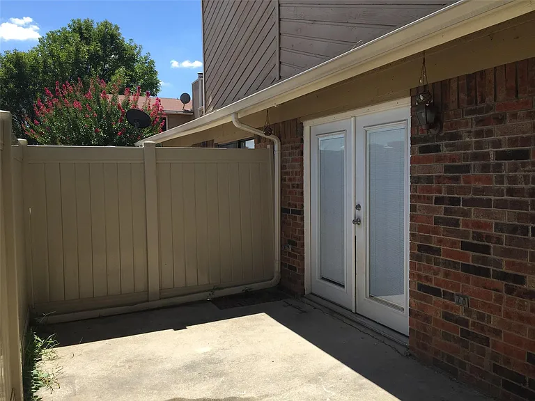 uncovered patio