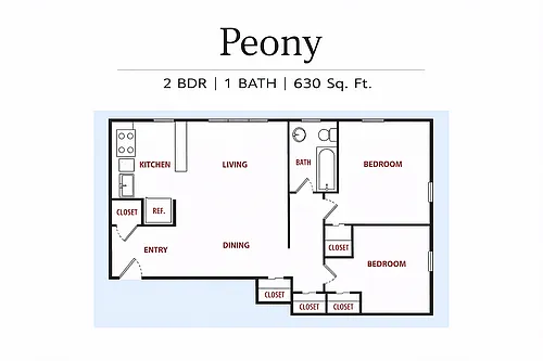 Floor plan Peony