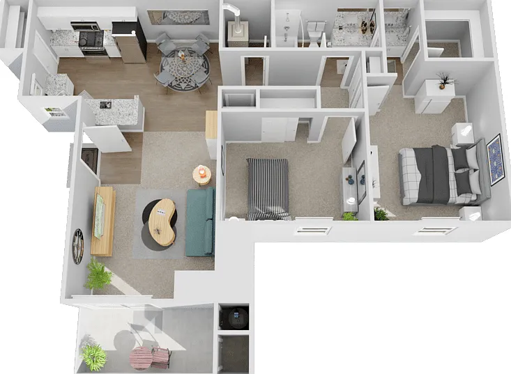 Plan B1 Floorplan Diagram