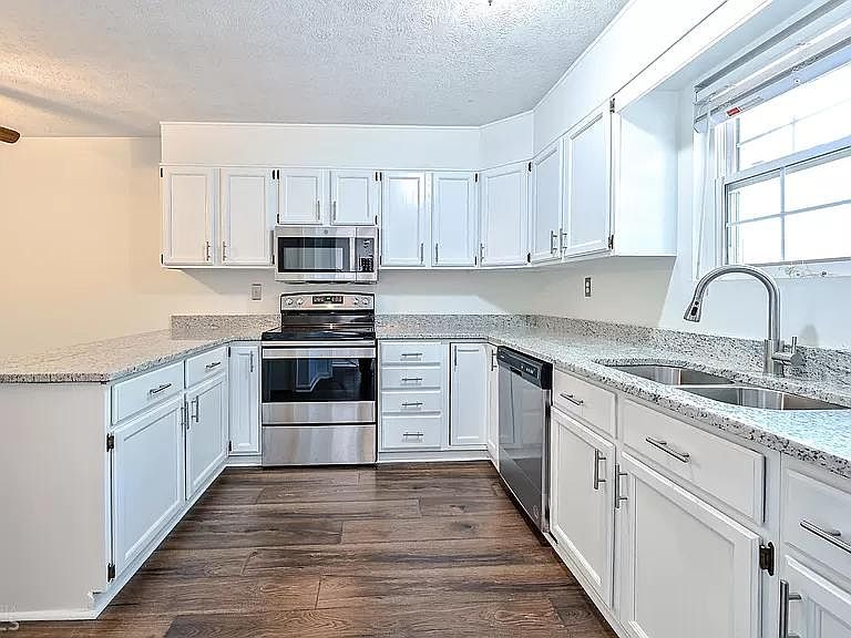 kitchen with granite countertops