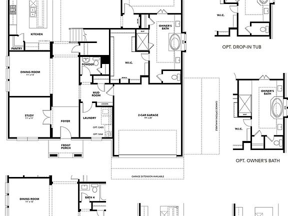 Brown First Floor Plan