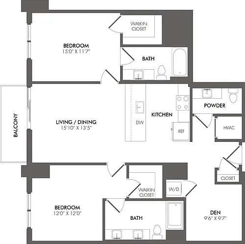 Floor plan BN1 - North Residence