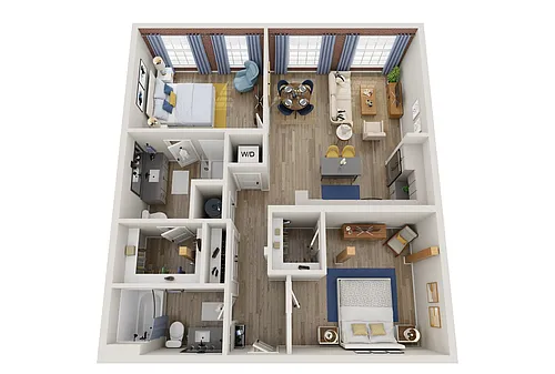 Floor plan 2B-M