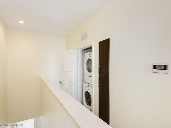 Third floor hallway: laundry closet