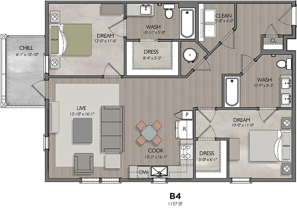 Floor plan B4