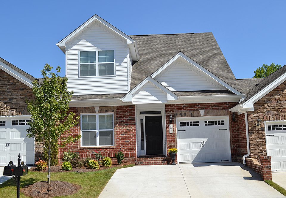 This two-story town home features a large master s