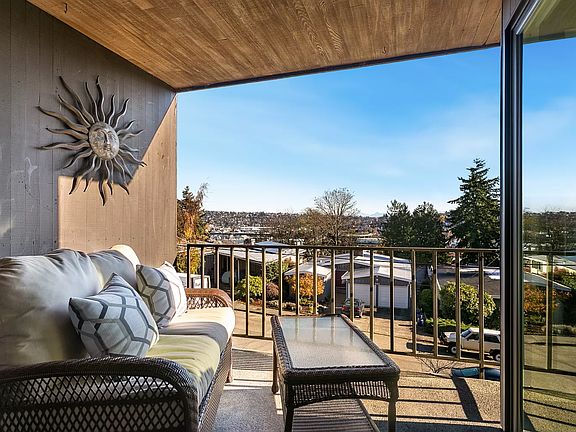 Balcony (sliding door access from living room & bedroom)
Small storage closet off of balcony (not pictured)