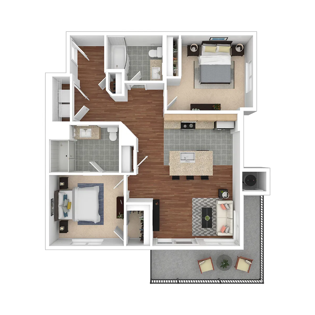 Floor plan 2X2 C