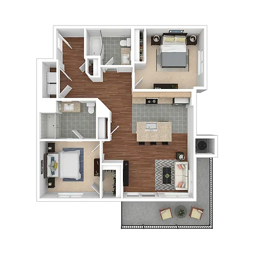 Floor plan 2X2 C