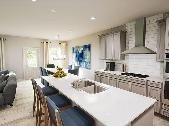 Spacious Kitchen Island