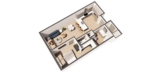 Floor plan Monet Juene - INCOME RESTRICTED