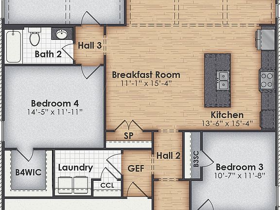McQueen B - Main Floor - Floorplan