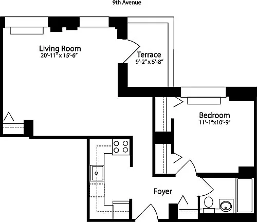 Floor plan Plan N, floor 15