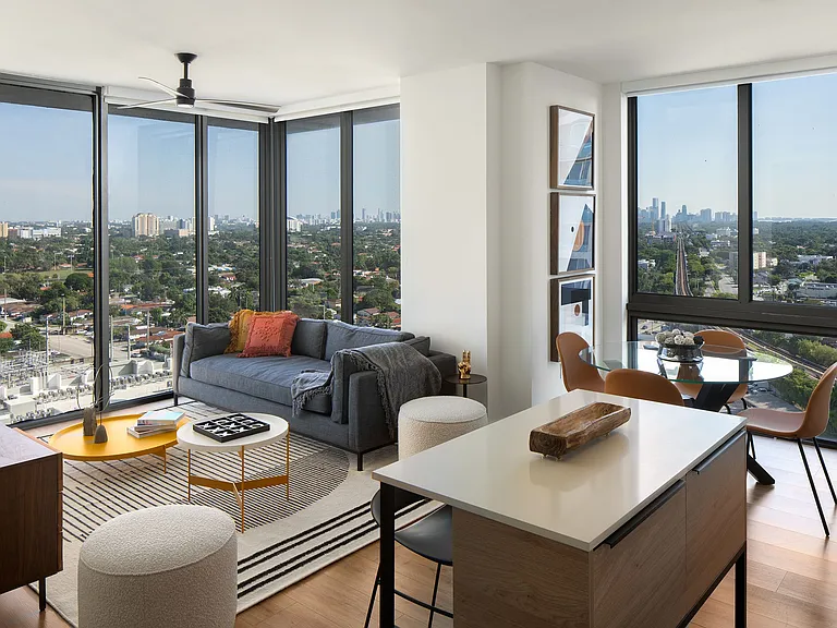 A glimpse into the modern, spacious interior of a Core at Link residence