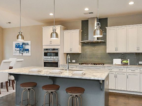 Kitchen Dining area virtually staged