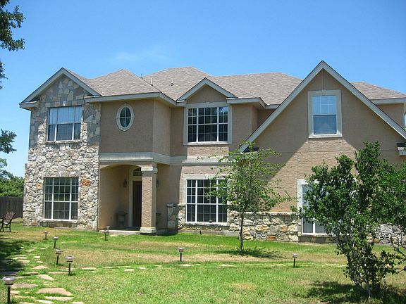 View of the front from inside the fence.