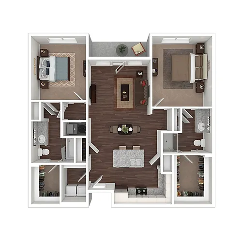 Floor plan 2 Bedroom Premier
