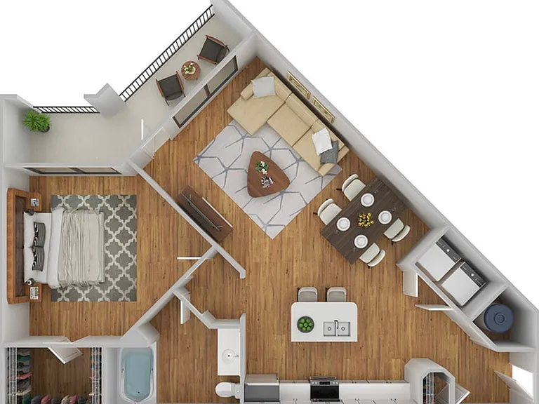 1 Bedroom | 1 Bath | 759 SF | Renovated 1 Bedroom | 1 Bath | 759 SF | Renovated