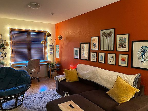 Living area and office space