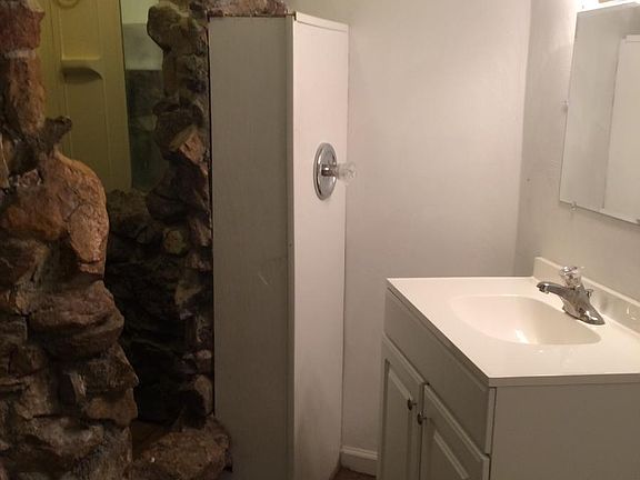 Bathroom with Rock Shower