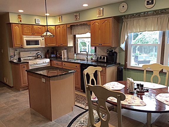 Updated kitchen with island