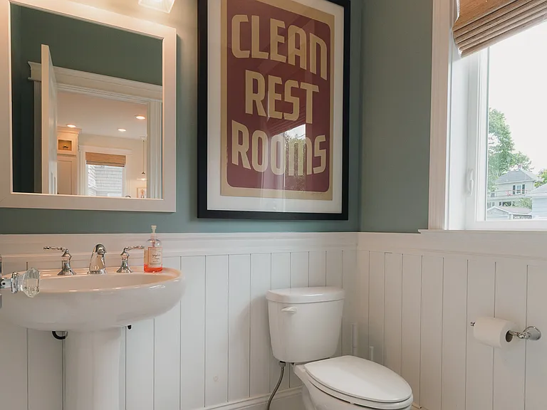 Main floor half bathroom