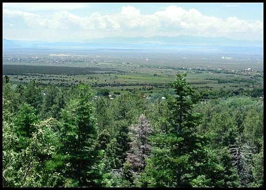 Your front yard.....
View to the West; Canjilon Mountain (10,913') at 45 miles distance.